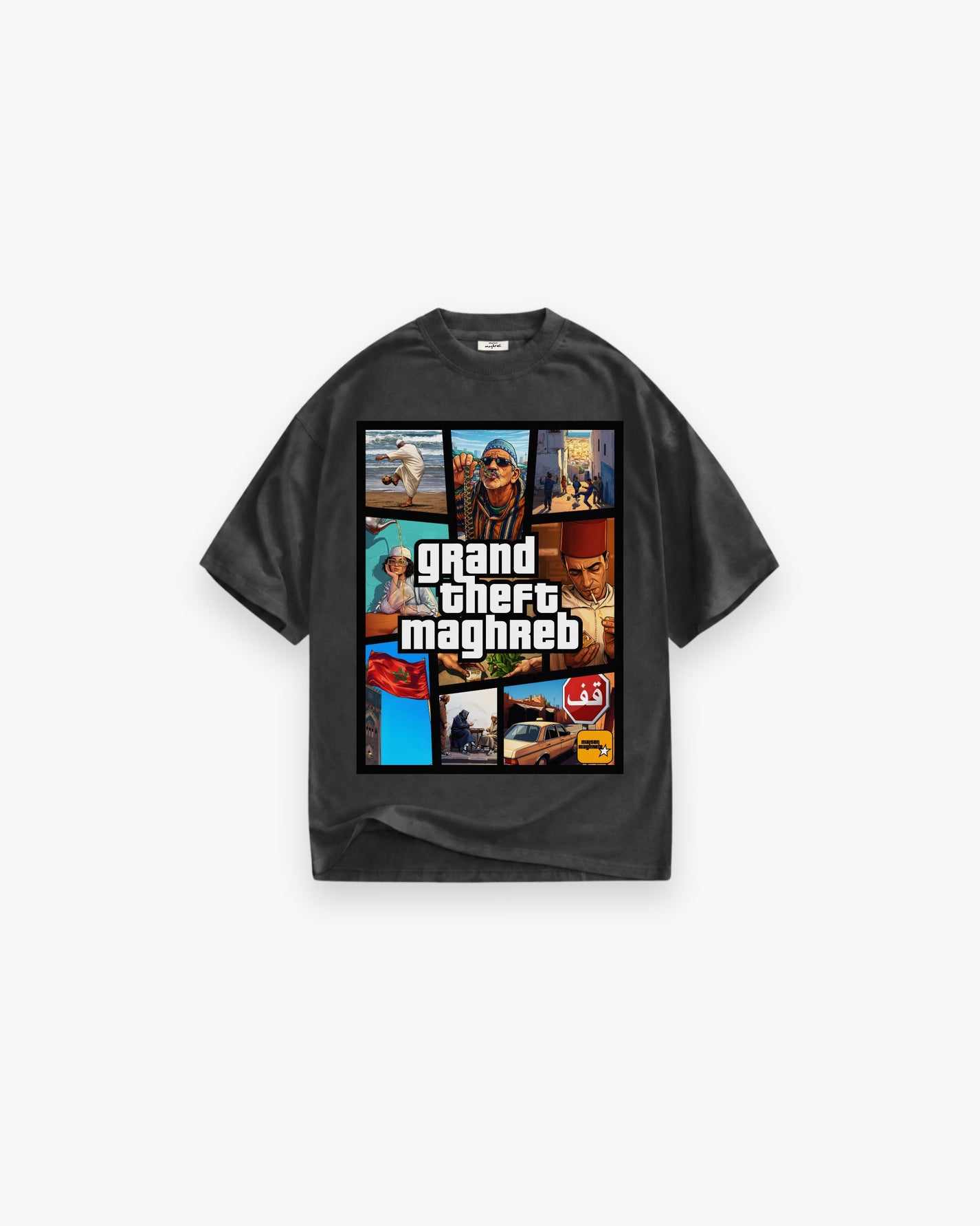 GRAND THEFT MAGHREB WASHED OVERSIZED SHIRT