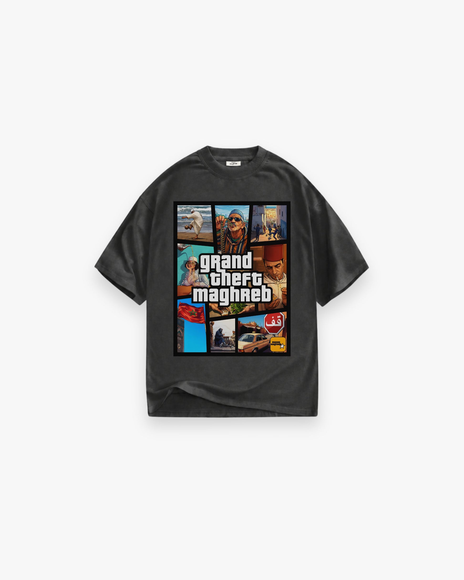 GTA - GRAND THEFT MAGHREB WASHED OVERSIZED SHIRT