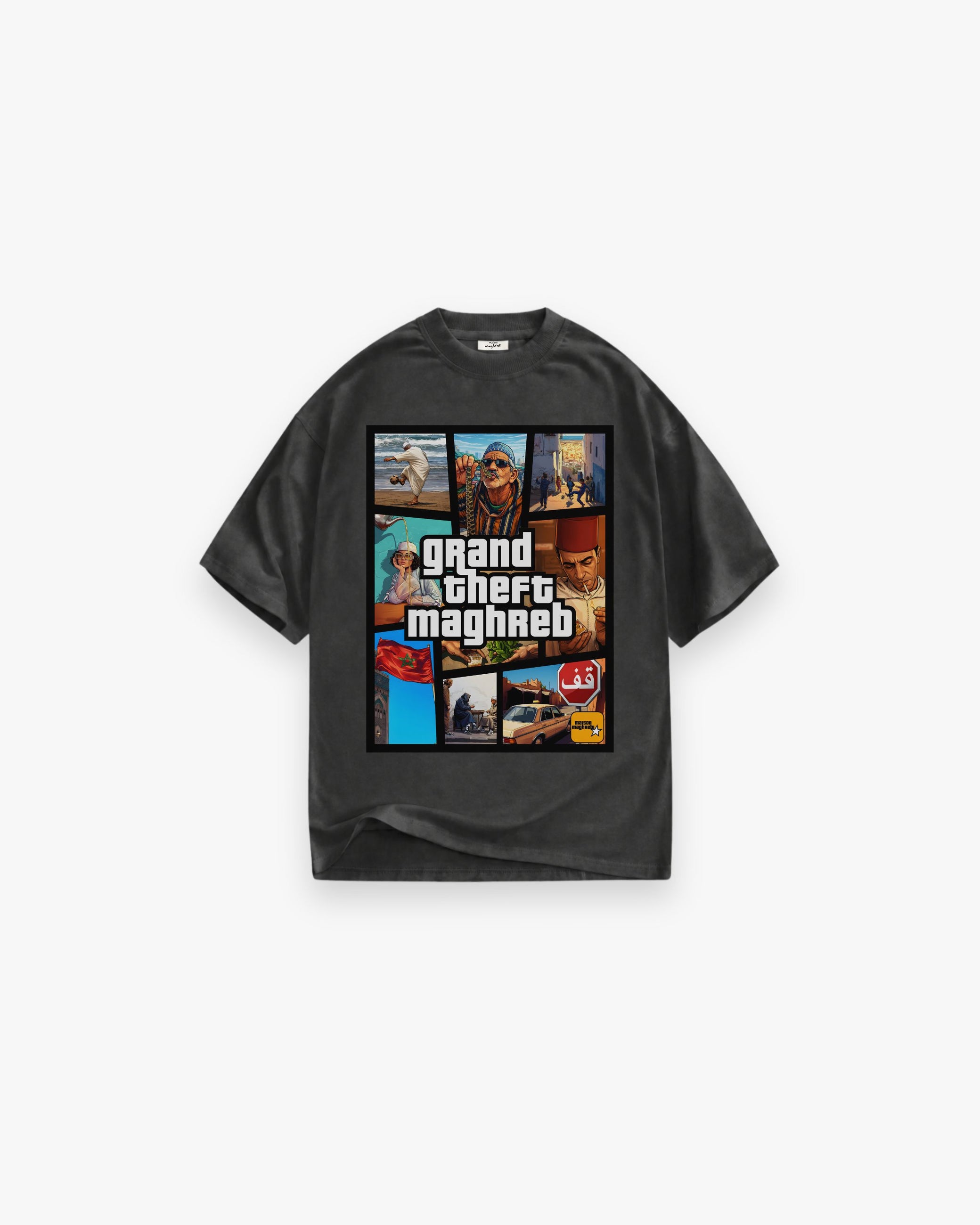 GTA - GRAND THEFT MAGHREB WASHED OVERSIZED SHIRT