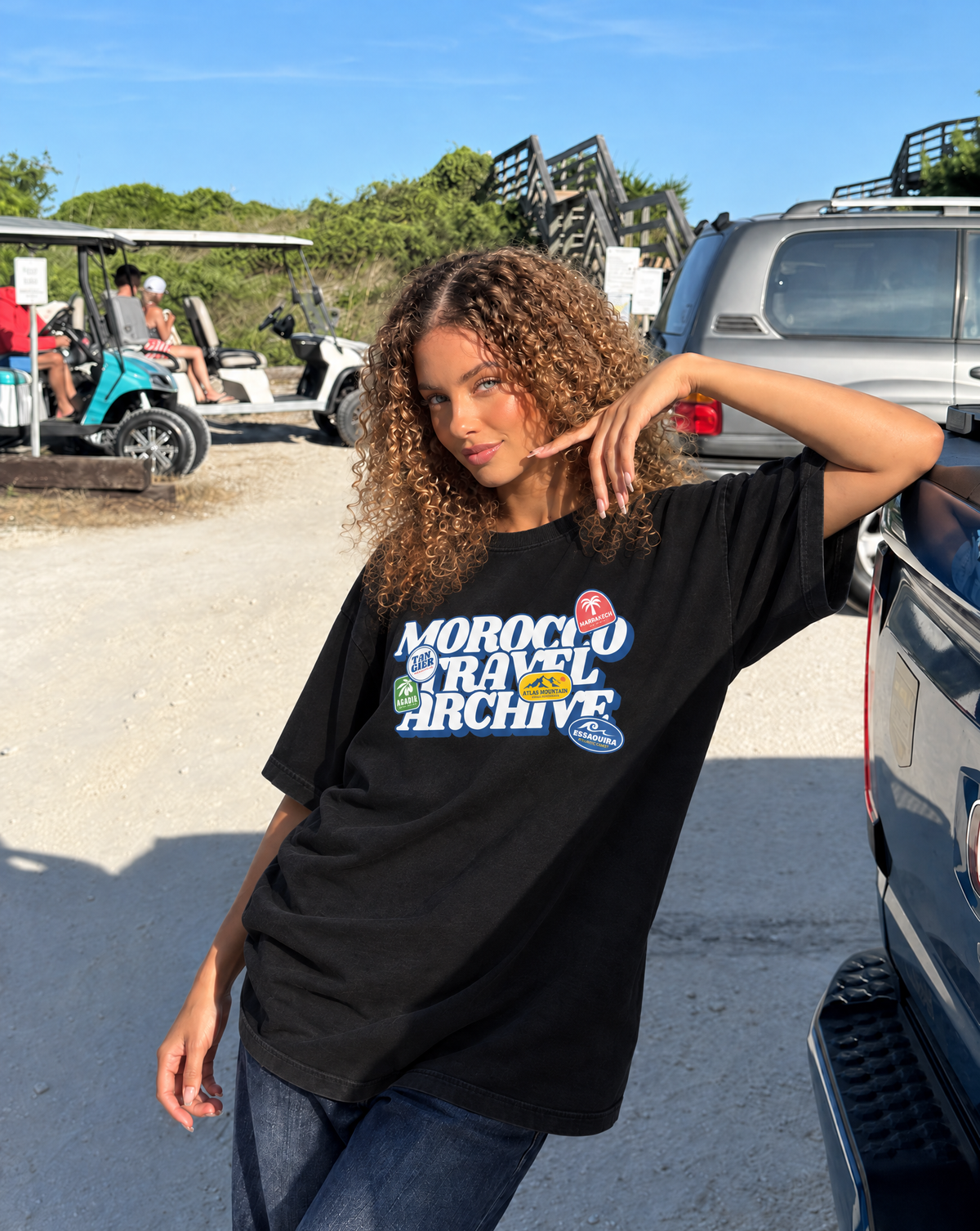 MOROCCO TRAVEL ARCHIVE OVERSIZED T-SHIRT