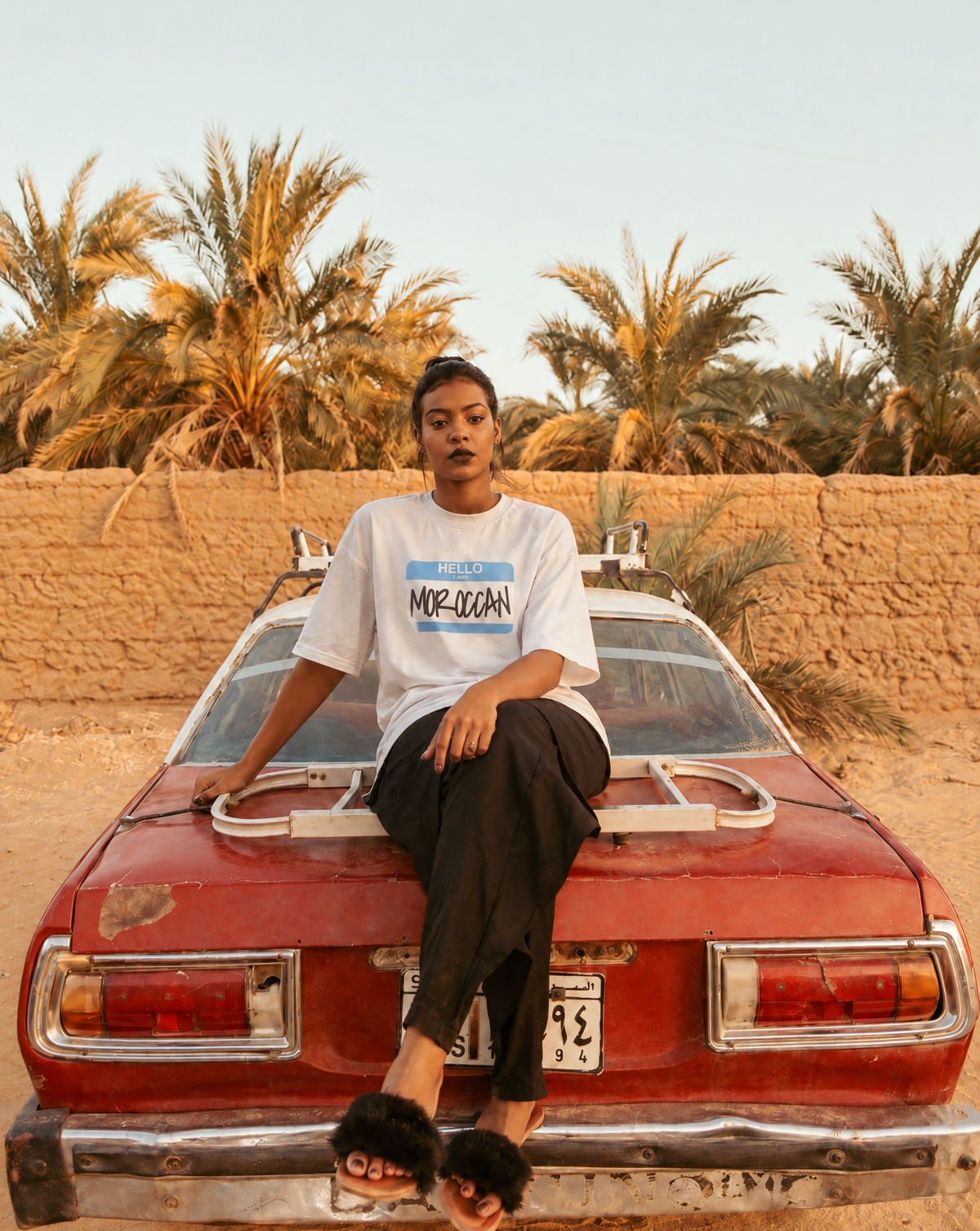 HELLO, I'M MOROCCAN OVERSIZED SHIRT