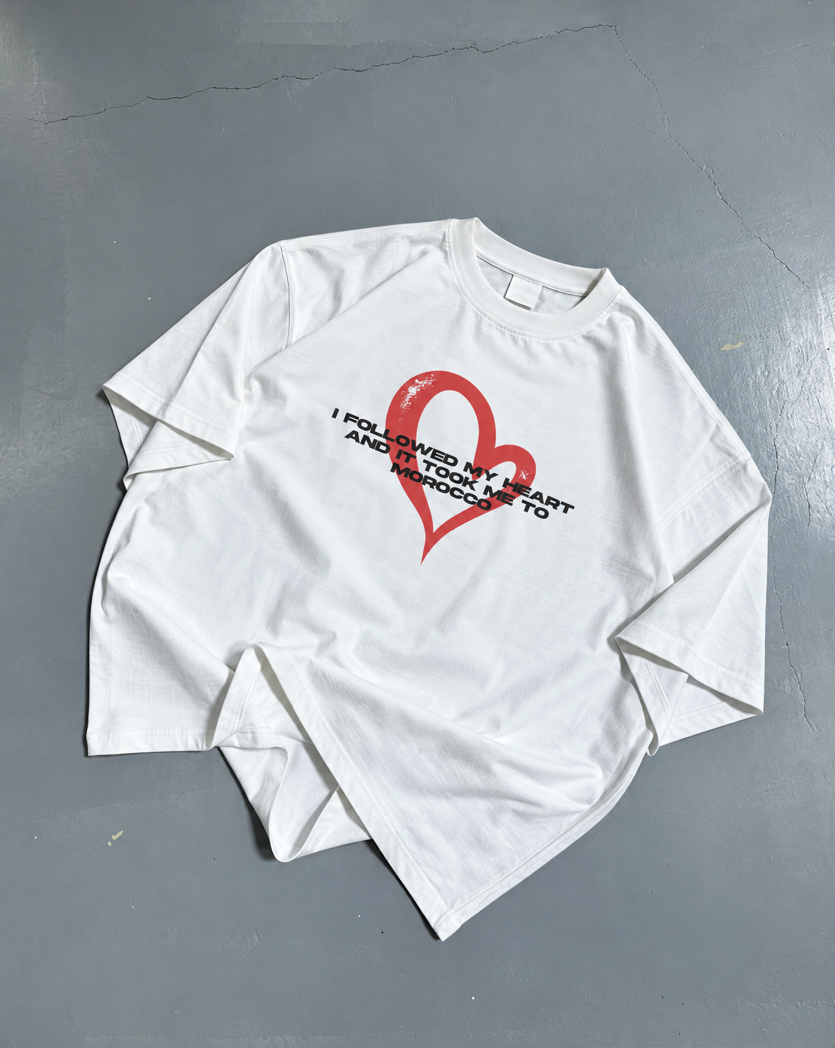 HEARTBOUND TO MOROCCO OVERSIZED SHIRT