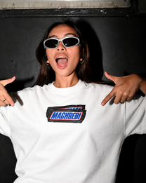 SNACKBAR TAPE OVERSIZED SHIRT