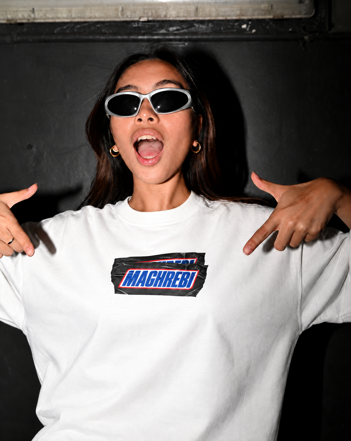 SNACKBAR TAPE OVERSIZED SHIRT
