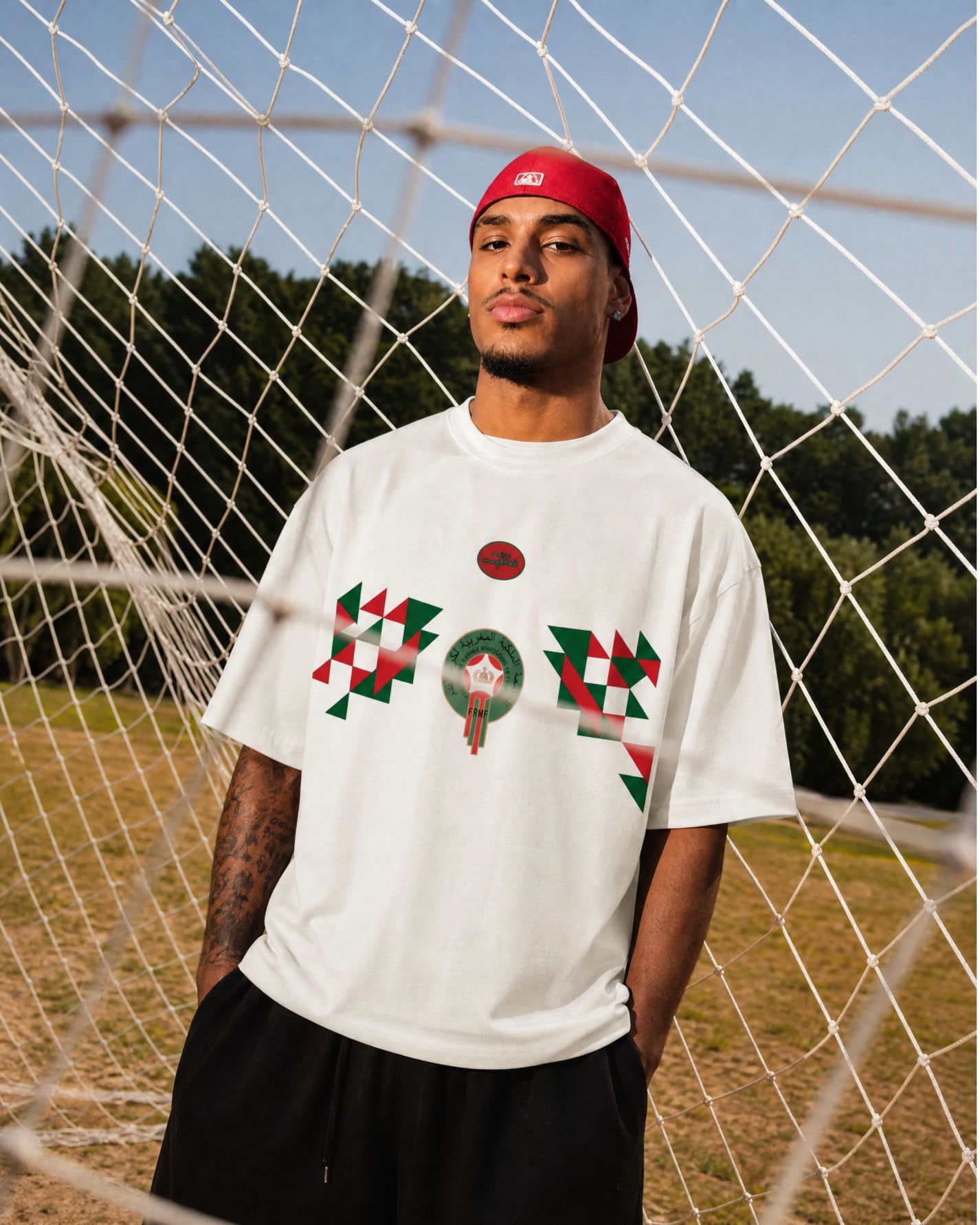 MOROCCAN FOOTBALL HERITAGE OVERSIZED SHIRT