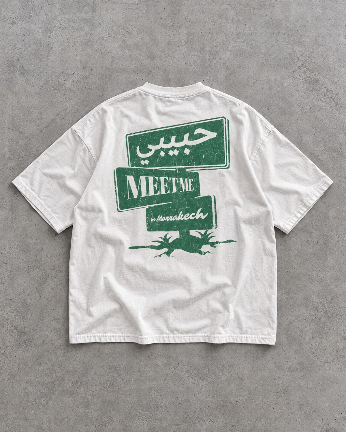 MARRAKECH STREET SIGN OVERSIZED SHIRT